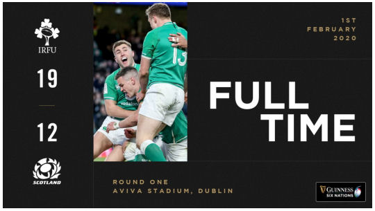 Ireland vs Scotland FT 6Ns 2020